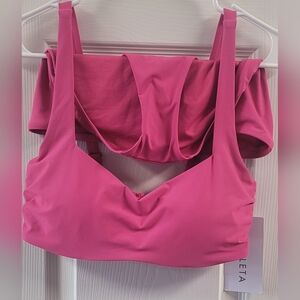 Pink Sports Bra and Leggings Set
